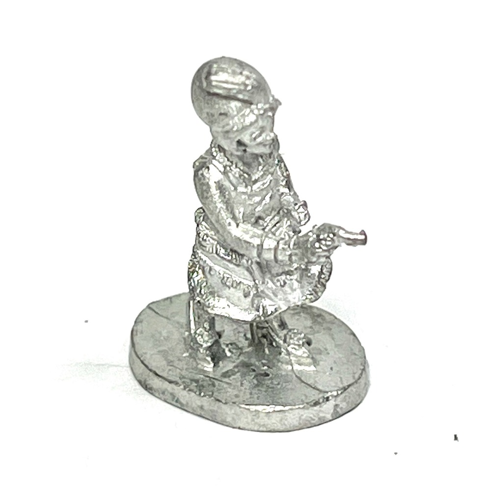 Grenadier Metal Miniature Female Flapper with Pistol unpainted 1983 Vintage